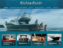 Tablet Screenshot of dickeyboats.com